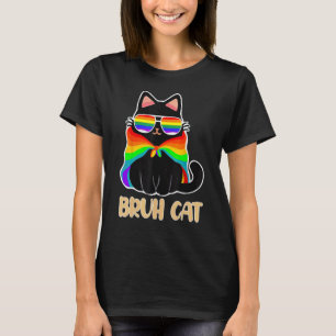 T-shirt Chat LGBT Bruh Soyez Gentil Gay Arc-en-ciel LGBTQ