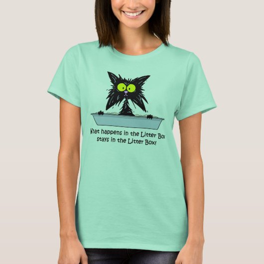 T-shirt Chat Litterbox (Devant)