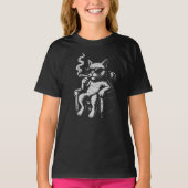 T-shirt Chat-Lounger cool avec Cigar (Devant)