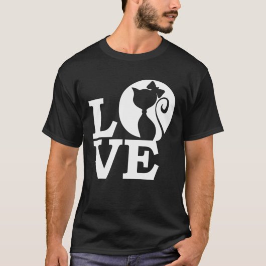 T-shirt Chat Love (Devant)