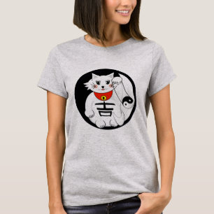T-shirt Chat Lucky - Maneki Neko - Beckoning.