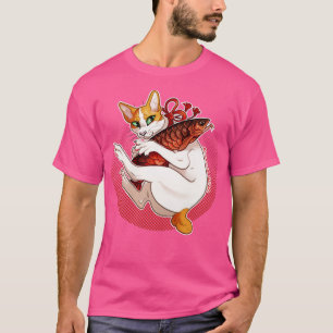 T-shirt Chat Lucky Orange