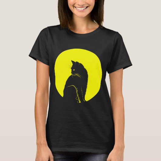 T-SHIRT CHAT LUNE (Devant)