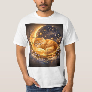 T-Shirt Chat Lune Rêveuse T-Shirt Chat Mignon En