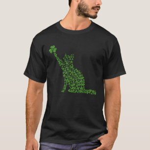 T-shirt Chat Lutin Chat Trèfle St Patrick s Day