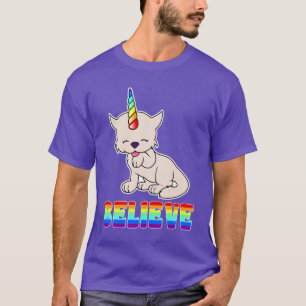 T-shirt Chat magique = Kittycorn de licorne