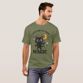 T-shirt Chat magique Lune (Devant entier)