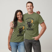 T-shirt Chat magique Lune (Unisexe)