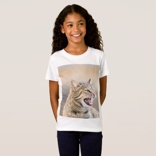 T-Shirt Chat magnifique (Devant entier)