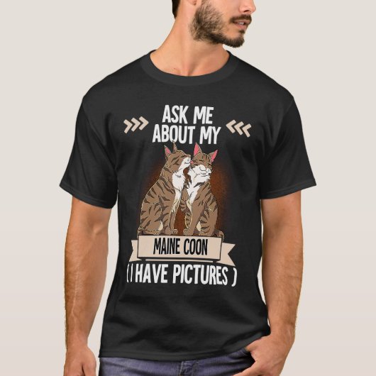 T-shirt Chat Maine Coon 8 (Devant)