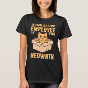 T-shirt Chat Maison Bureau Travail Boîte Assis Employé Du 