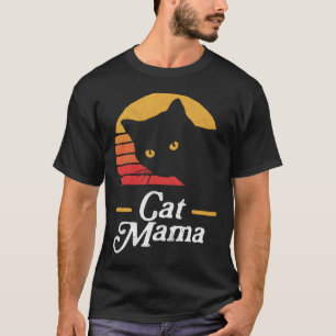 T-shirt Chat Mama 80 Style Chat Distorti