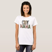 T-shirt Chat Mama Chat Maman Chemise (Devant entier)