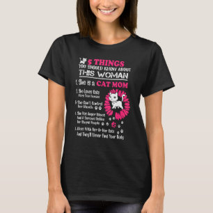 T-shirt Chat Maman 5 Choses Que Tu Devrais Savoir Sur Cett