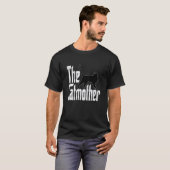 T-shirt Chat Maman Catmos Noir Chat Mère Kitty Maman 1 (Devant entier)