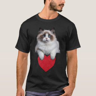 T-shirt Chat Maman Chat Papa Chat réaliste Chat tenant le