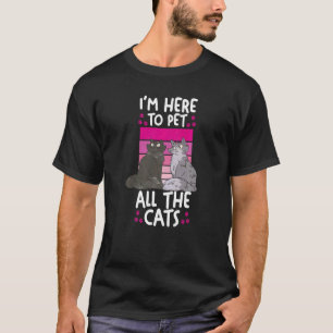 T-shirt Chat  Maman Chat Papa Je suis là pour caresser tou
