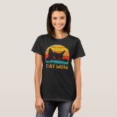 T-shirt Chat Maman - Chat Vintage Retro (Devant entier)