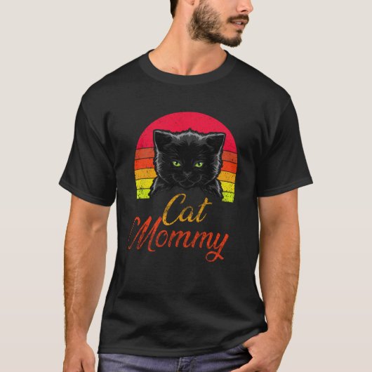 T-shirt Chat Maman Kitty Kitten Maman Maman Maman Maman Fê (Devant)