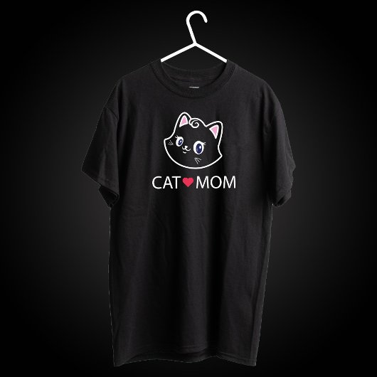 T-shirt Chat Maman Mère Amour Maman Kitty Mignonne Mignonn