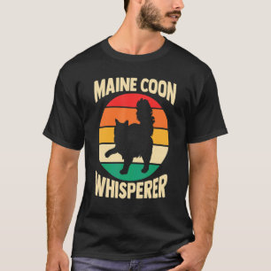 T-shirt Chat Maman Papa Chat Parent de fourrure Maine