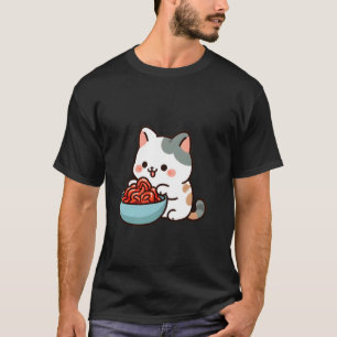 T-shirt Chat mangeant du kimchi