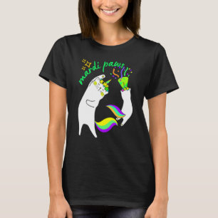 T-shirt Chat Mardi Gras fête les animaux aiment les célébr