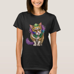 T-shirt Chat Mardi Gras Joyeux Mardi Gras Carnaval Chat M