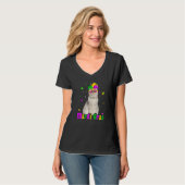 T-shirt Chat Masque Persan Carnaval Animaux Chat (Devant entier)