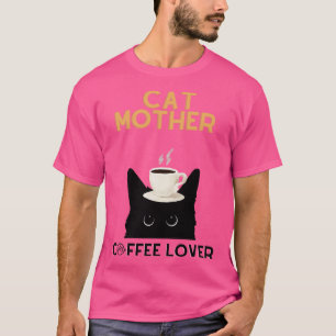 T-shirt Chat mère amant caffé 1
