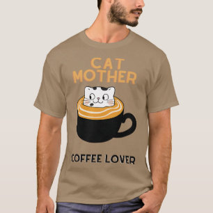 T-shirt Chat mère amant caffé 5