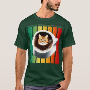 T-shirt chat mère amateur de café 20