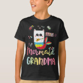 T-shirt Chat Mermaid Grand-mère Funny Grand-mère Match de  (Devant)