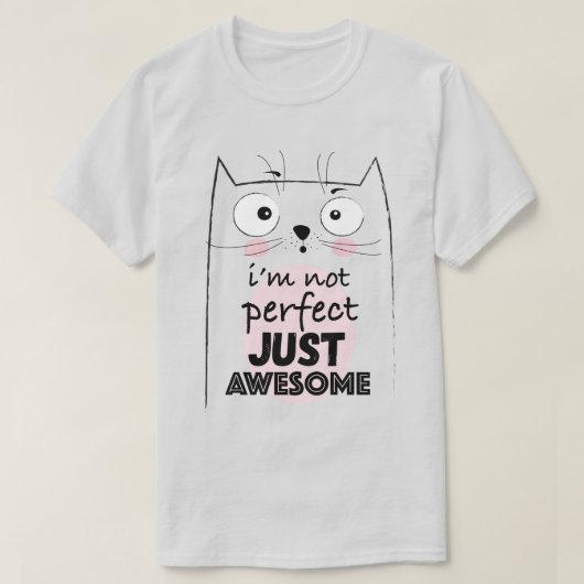 T-shirt chat mignon (Design devant)