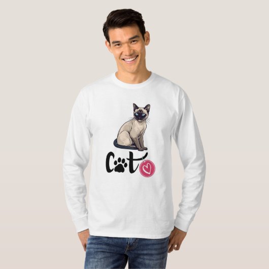 T-shirt chat mignon (Devant entier)