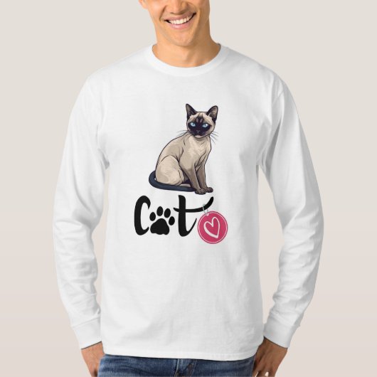 T-shirt chat mignon (Devant)