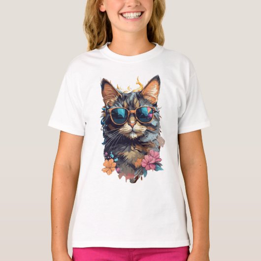 T-shirt Chat mignon (Devant)