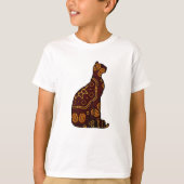 T-shirt Chat mignon assis levrette (Devant)