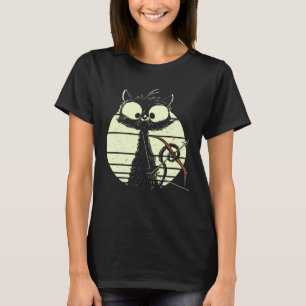 T-shirt Chat Mignon Avec Arc Et Flèche Archer Chat