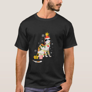 T-shirt Chat mignon Avec Chapeau Du Père Noël Jouer Orneme