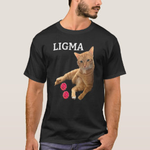 T-shirt Chat mignon avec des jouets blague Ligma