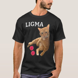 T-shirt Chat mignon avec des jouets blague Ligma