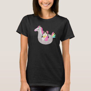 T-shirt Chat Mignon Avec Margarita & Licorne Flotte Kitten