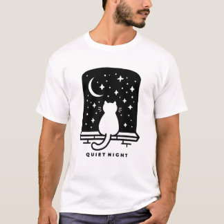 T-shirt chat mignon basse énergie design kawaii co