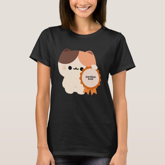 T-shirt Chat mignon certifié (Devant)
