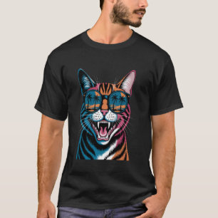 T-shirt Chat mignon, Chat coloré, Amoureux des chats