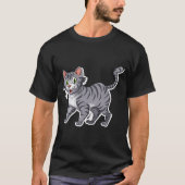 T-shirt Chat mignon, Chat mignon, Chat de tatouage, (Devant)