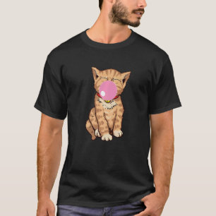 T-shirt Chat mignon Chews Gum Bubble Gum Chat