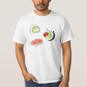 T-shirt Chat mignon de sushi (Devant)