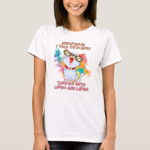 T-shirt Chat mignon drôle   Parfois, Je Me Parle À Moi-Mêm